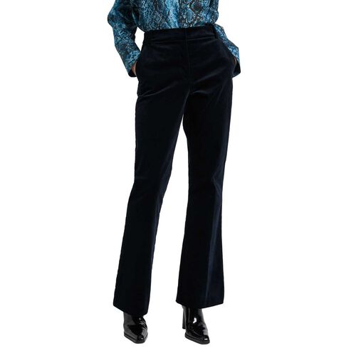 Cue Stretch Velvet Straight Leg Pant
